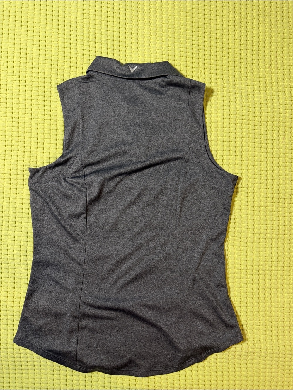 Callaway Sleeveless Polo Tank - Charcoal Gray - Picture 3 of 3